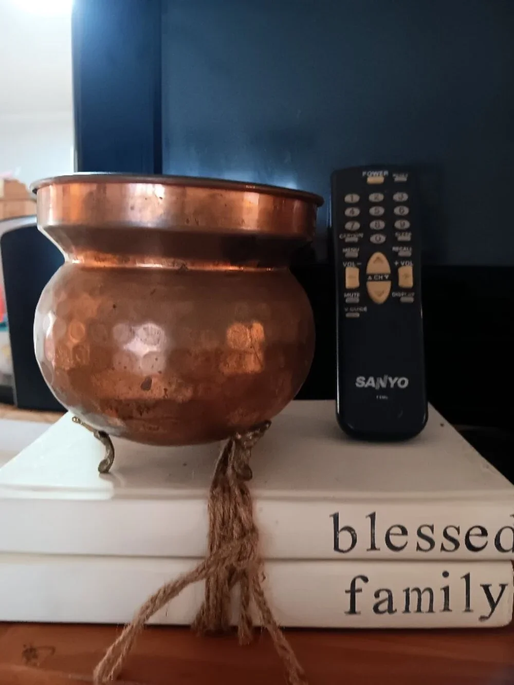 Copper color planter